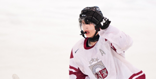 Latvijas U20 izlase pēdējā spēlē pirms PČ izcīna uzvaru