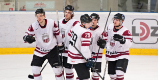 Latvijas U20 izlase pēdējā spēlē pirms PČ izcīna uzvaru
