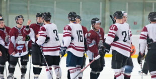 Latvijas U20 izlase pēdējā spēlē pirms PČ izcīna uzvaru