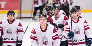 Latvijas U20 izlase pēdējā spēlē pirms PČ izcīna uzvaru