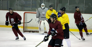 2016 Latvijas hokeja izlases treniņš