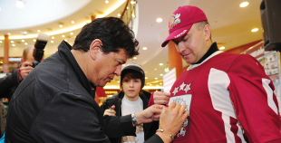 2013 Latvijas hokeja izlases tikšanās ar līdzjutējiem "Spicē"