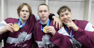 Latvijas 3x3 hokeja izlasei zelta medaļas!