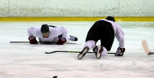 2016 Latvijas hokeja izlases treniņš