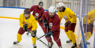 FOTO: Latvijas U-18 hokeja izlases treniņš