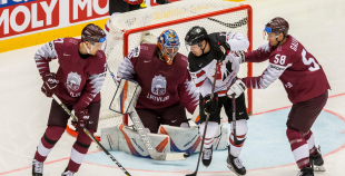 FOTO: Latvija - Kanāda (1:2 pag.)