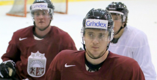 2013 Latvijas izlases pirmais treniņš pirms spēlēm ar Krieviju