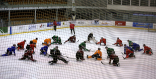 Latvijas hokeja izlases treniņš 06.03.2017.