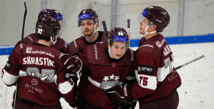 Latvijas nacionālā izlase vēlreiz uzvar Austriju