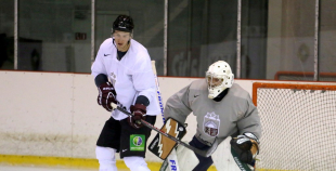 Latvijas valstvienības pirmais koptreniņš