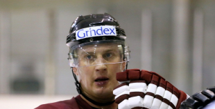 Latvijas valstvienības pirmais koptreniņš