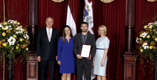 Latvijas hokeja izlases pieņemšana pie Valsts prezidenta