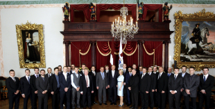 Latvijas hokeja izlases pieņemšana pie Valsts prezidenta