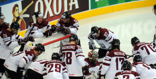 2014 PČ Latvija - Kazahstāna 5:4