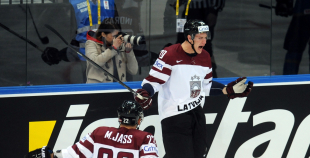 2014 PČ Latvija - Kazahstāna 5:4