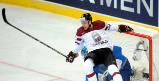 2014 PČ Latvija - Kazahstāna 5:4