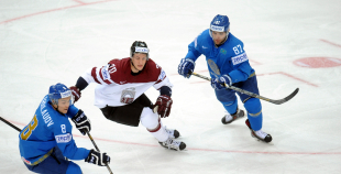 2014 PČ Latvija - Kazahstāna 5:4