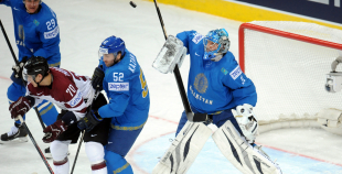 2014 PČ Latvija - Kazahstāna 5:4