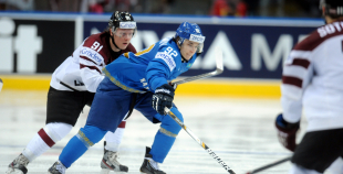 2014 PČ Latvija - Kazahstāna 5:4