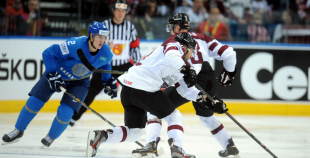 2014 PČ Latvija - Kazahstāna 5:4