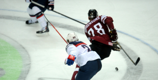 2014 PČ Latvija - ASV 6:5