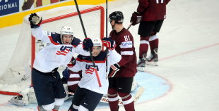 2014 PČ Latvija - ASV 6:5