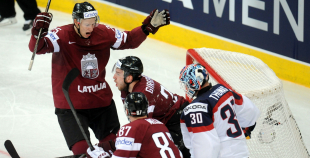 2014 PČ Latvija - ASV 6:5