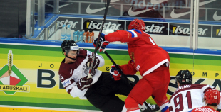 2014 PČ Latvija - Krievija 1:4