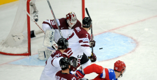 2014 PČ Latvija - Krievija 1:4