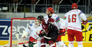 2014 PČ Latvija - Baltkrievija 1:3