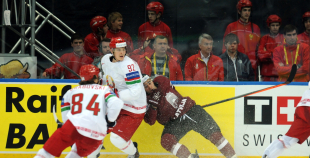 2014 PČ Latvija - Baltkrievija 1:3