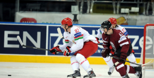 2014 PČ Latvija - Baltkrievija 1:3