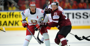 2014 PČ Latvija - Baltkrievija 1:3