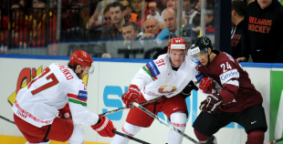 2014 PČ Latvija - Baltkrievija 1:3