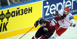 2014 PČ Latvija - Baltkrievija 1:3
