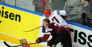 2014 PČ Latvija - Baltkrievija 1:3