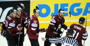 2014 PČ Latvija - Baltkrievija 1:3