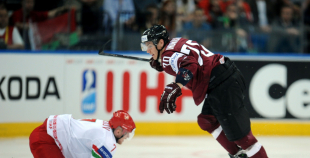 2014 PČ Latvija - Baltkrievija 1:3