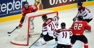 2014 PČ Latvija - Šveice 2:3