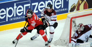 2014 PČ Latvija - Šveice 2:3