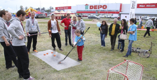 Liepājas hokejisti "Rally Kurzeme" laikā