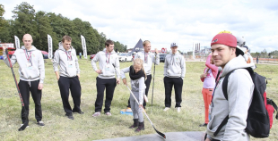 Liepājas hokejisti "Rally Kurzeme" laikā