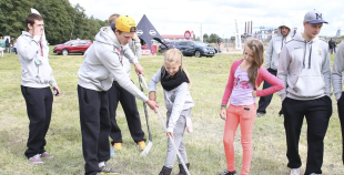 Liepājas hokejisti "Rally Kurzeme" laikā