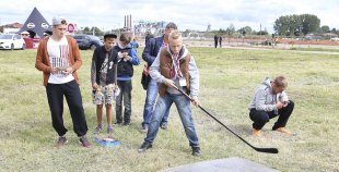 Liepājas hokejisti "Rally Kurzeme" laikā