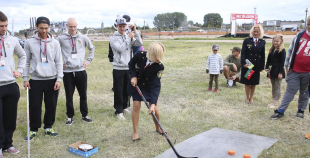 Liepājas hokejisti "Rally Kurzeme" laikā