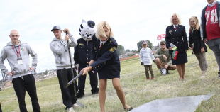 Liepājas hokejisti "Rally Kurzeme" laikā