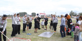 Liepājas hokejisti "Rally Kurzeme" laikā