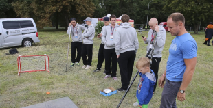 Liepājas hokejisti "Rally Kurzeme" laikā