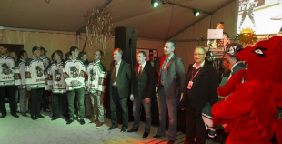 Liepājas hokejisti "Rally Kurzeme" laikā