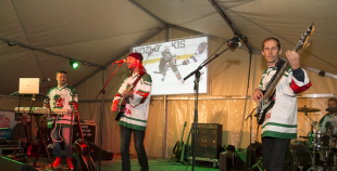 Liepājas hokejisti "Rally Kurzeme" laikā